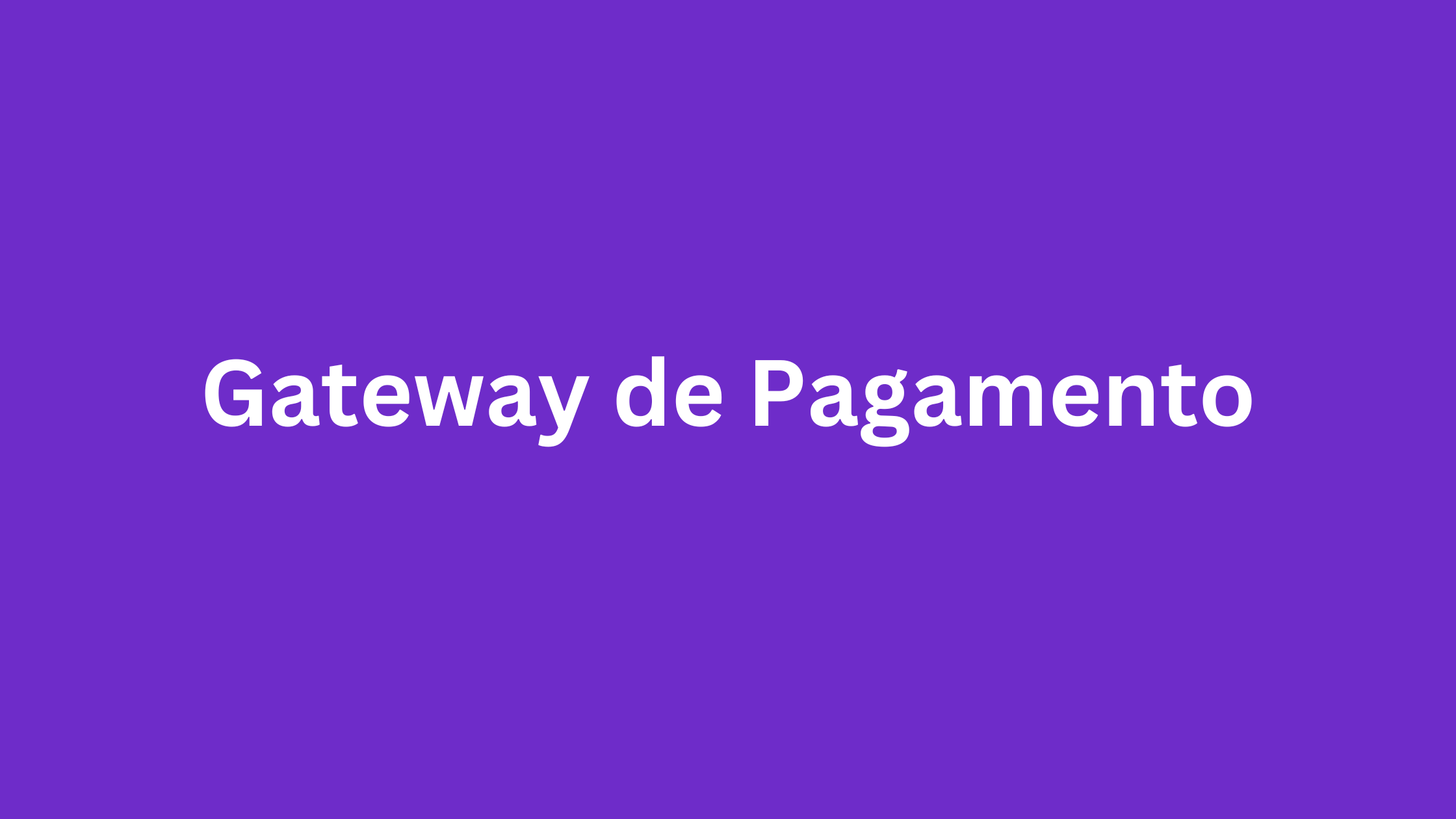 Gateway de Pagamento