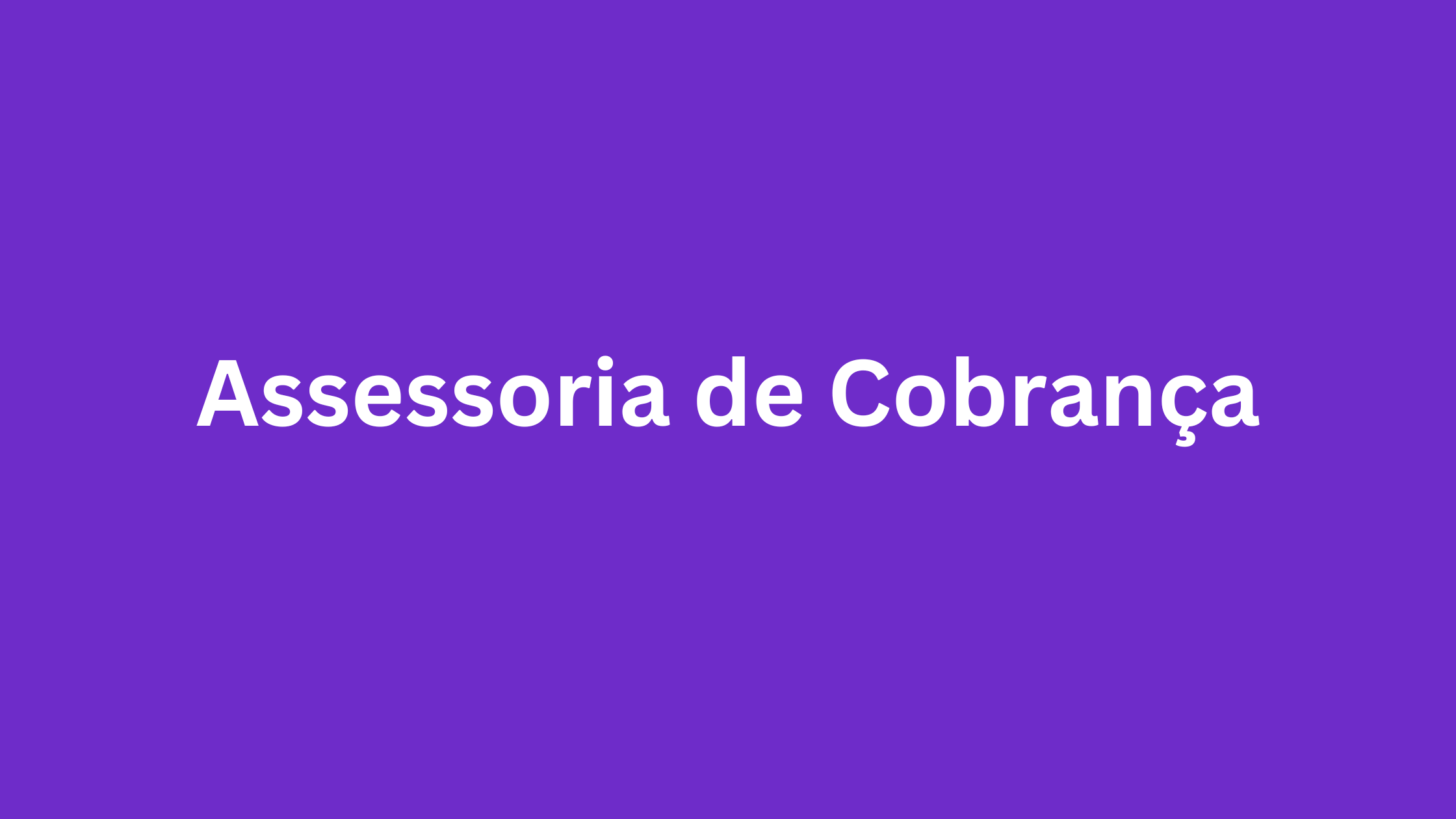 Assessoria de Cobrança