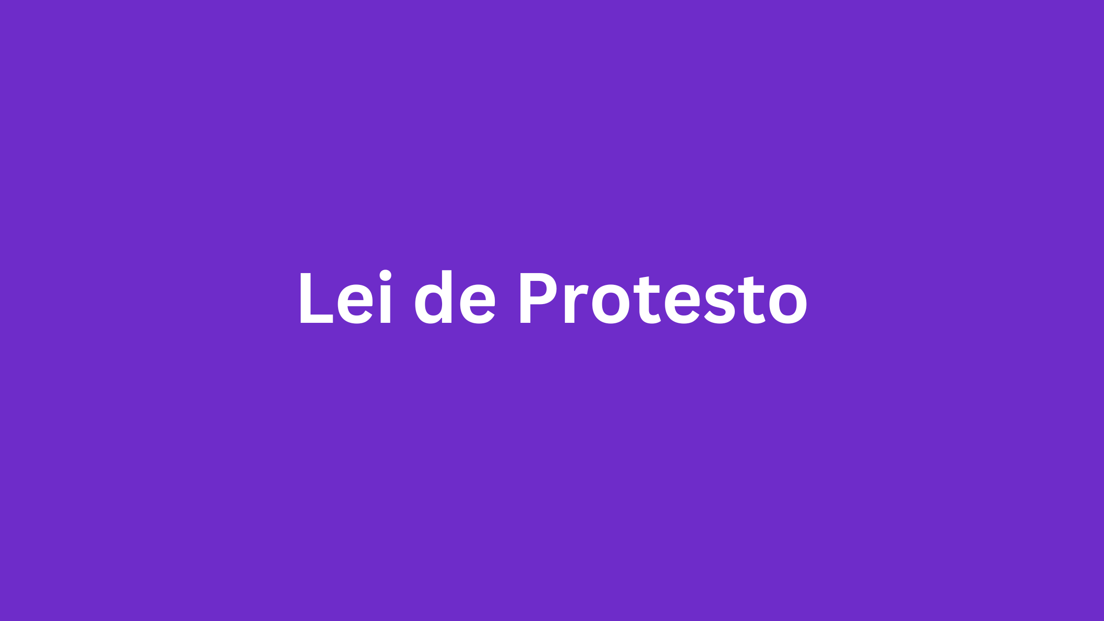 Lei de Protesto