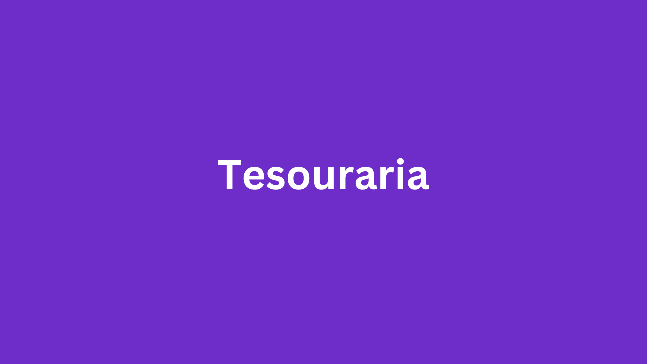 Tesouraria