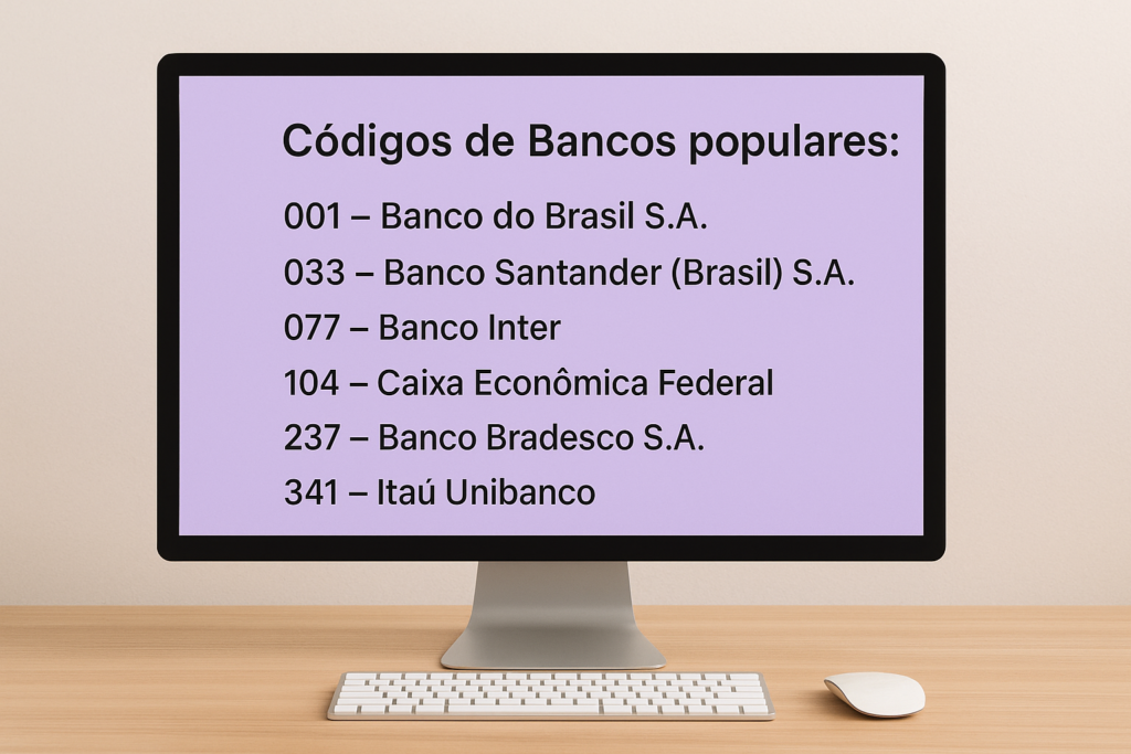 Lista Atualizada de Códigos Bancários em 2025 | Neofin