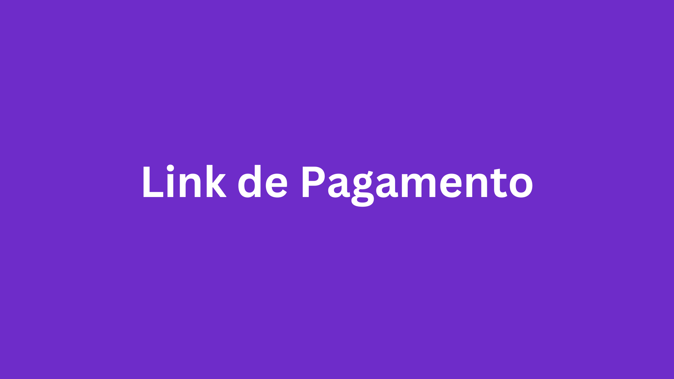 Link de Pagamento