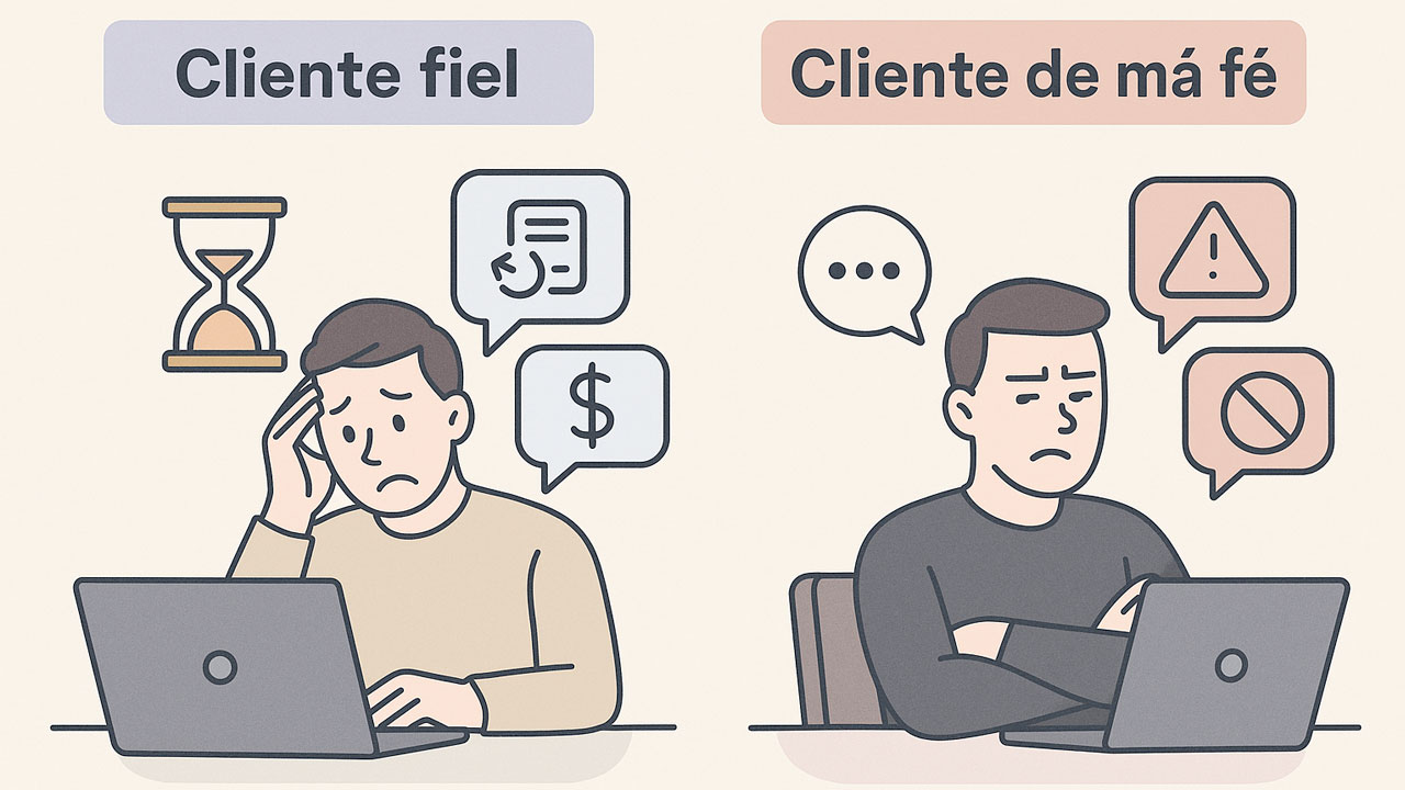 Cliente Fiel x Cliente de Má Fé