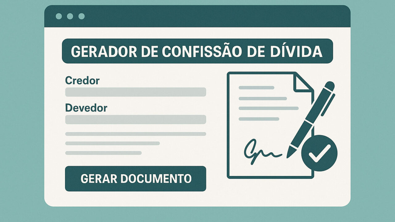 Gerador de Confissão de Dívida