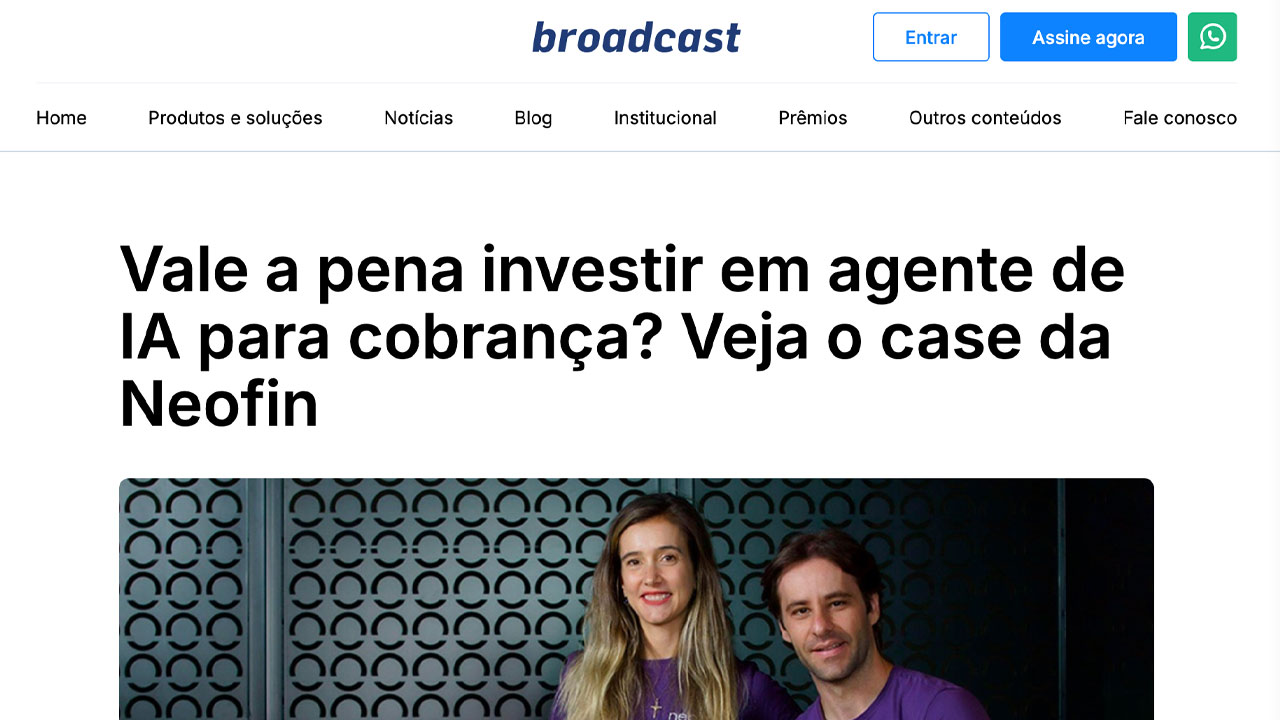 Destaque no Broadcast: Vale a pena investir em agente de IA para cobrança?